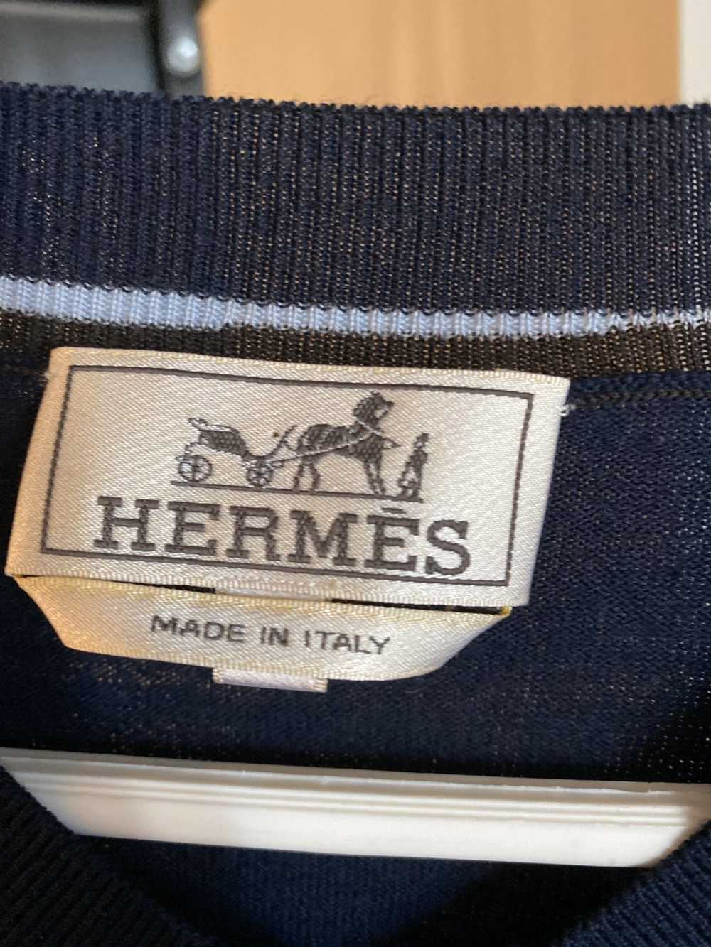 Hermes × Vintage Vintage Hermès Knitted Long Slee… - image 5