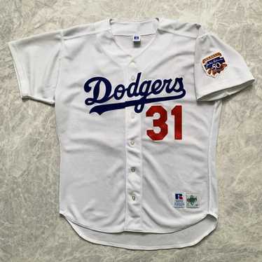 VTG LOS ANGELES DODGERS #31 PIAZZA AUTHENTIC RUSSELL ATHLETIC JERSEY SIZE 44