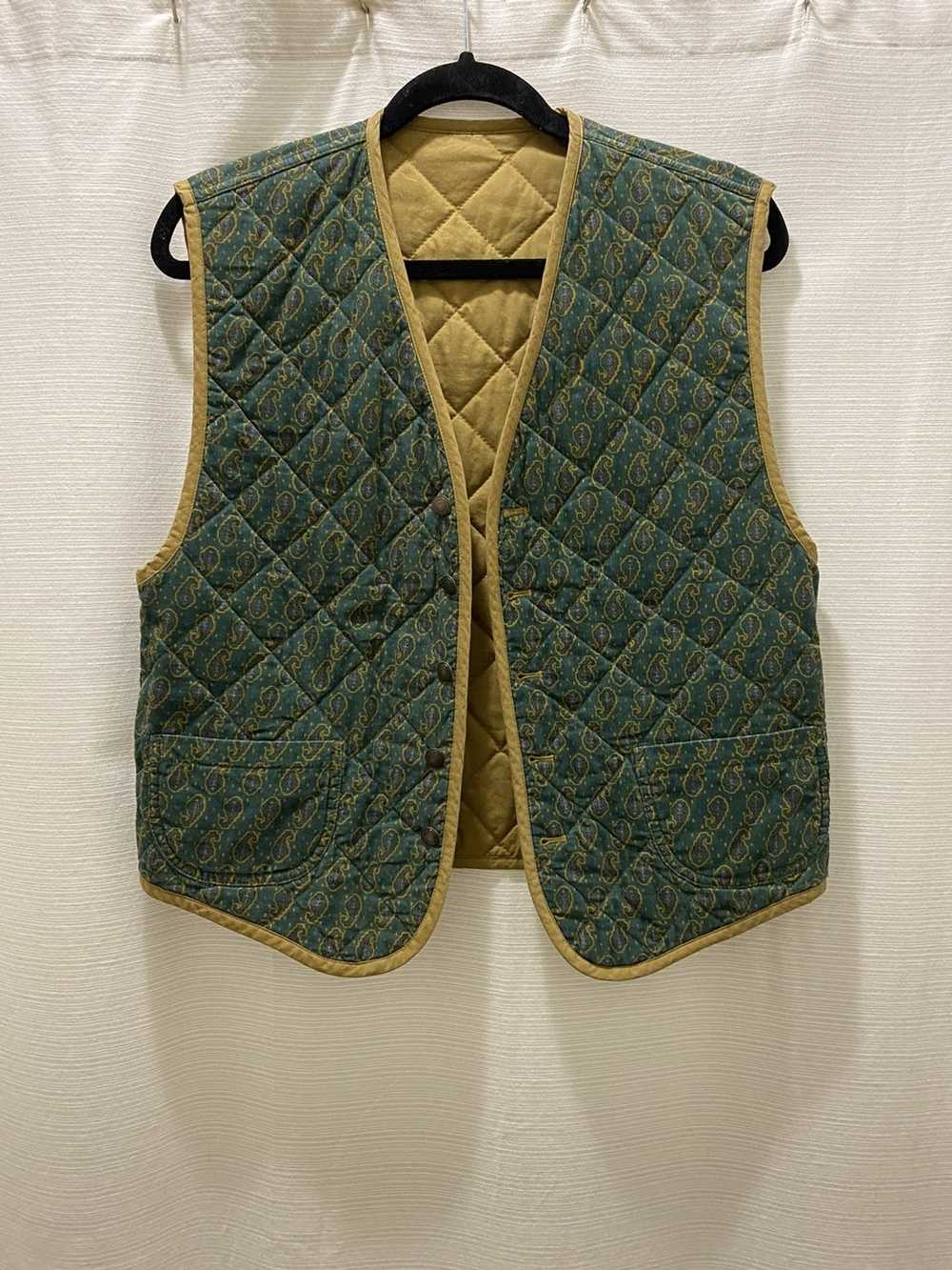 Vintage Khaki Reversible Vest - image 4
