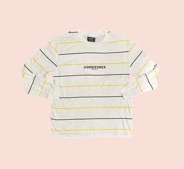 Streetwear × Vintage Good Times Supply Striped Lo… - image 1