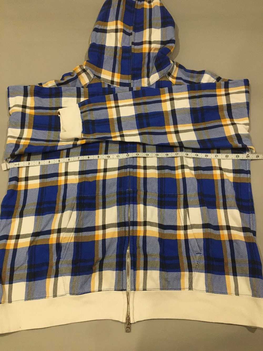 Bape Bape Navy Blue Check Plaid Zip Up Hoodie - image 5