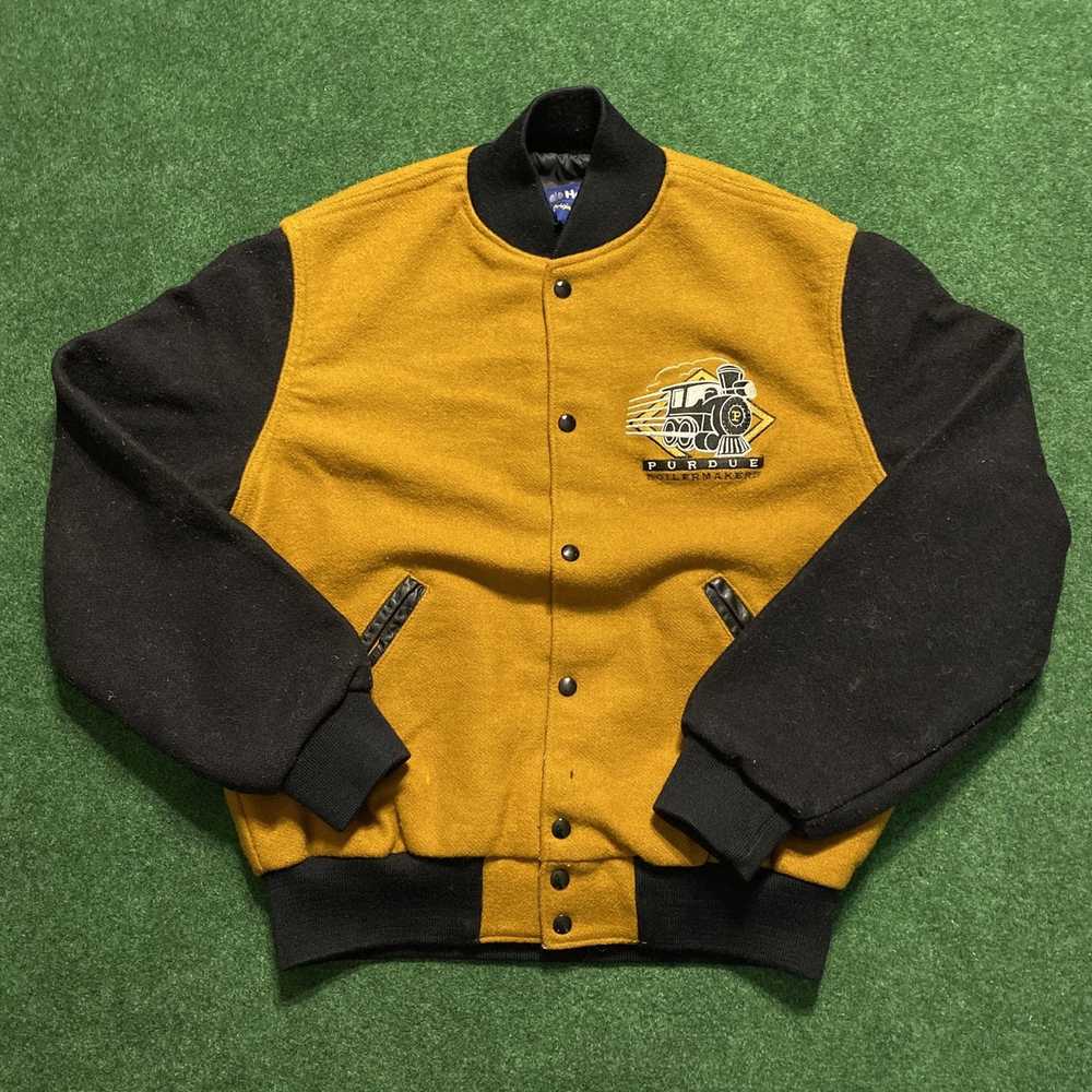 Holloway Vintage Holloway Varsity Jacket Purdue B… - image 1