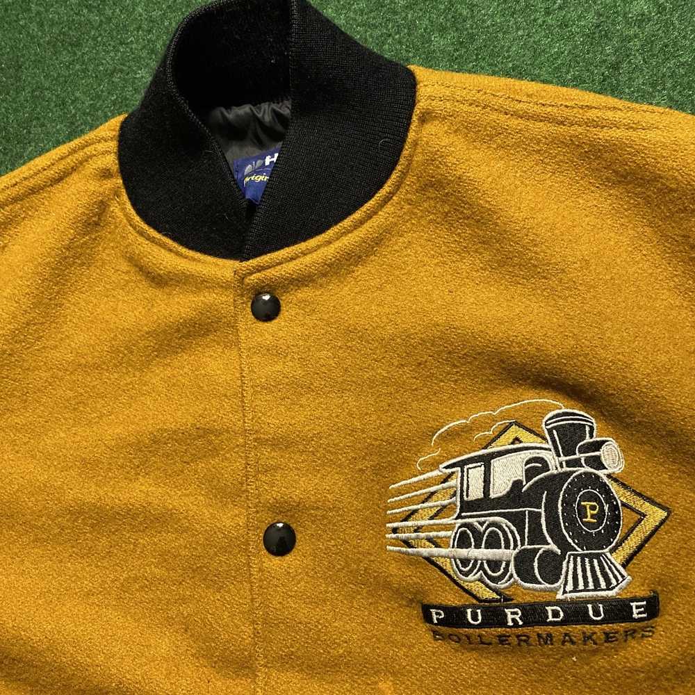 Holloway Vintage Holloway Varsity Jacket Purdue B… - image 2