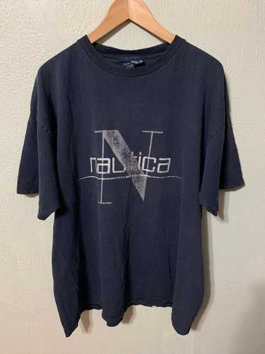 Vintage Vintage 1990s Nautica USA Made Logo T-Shir