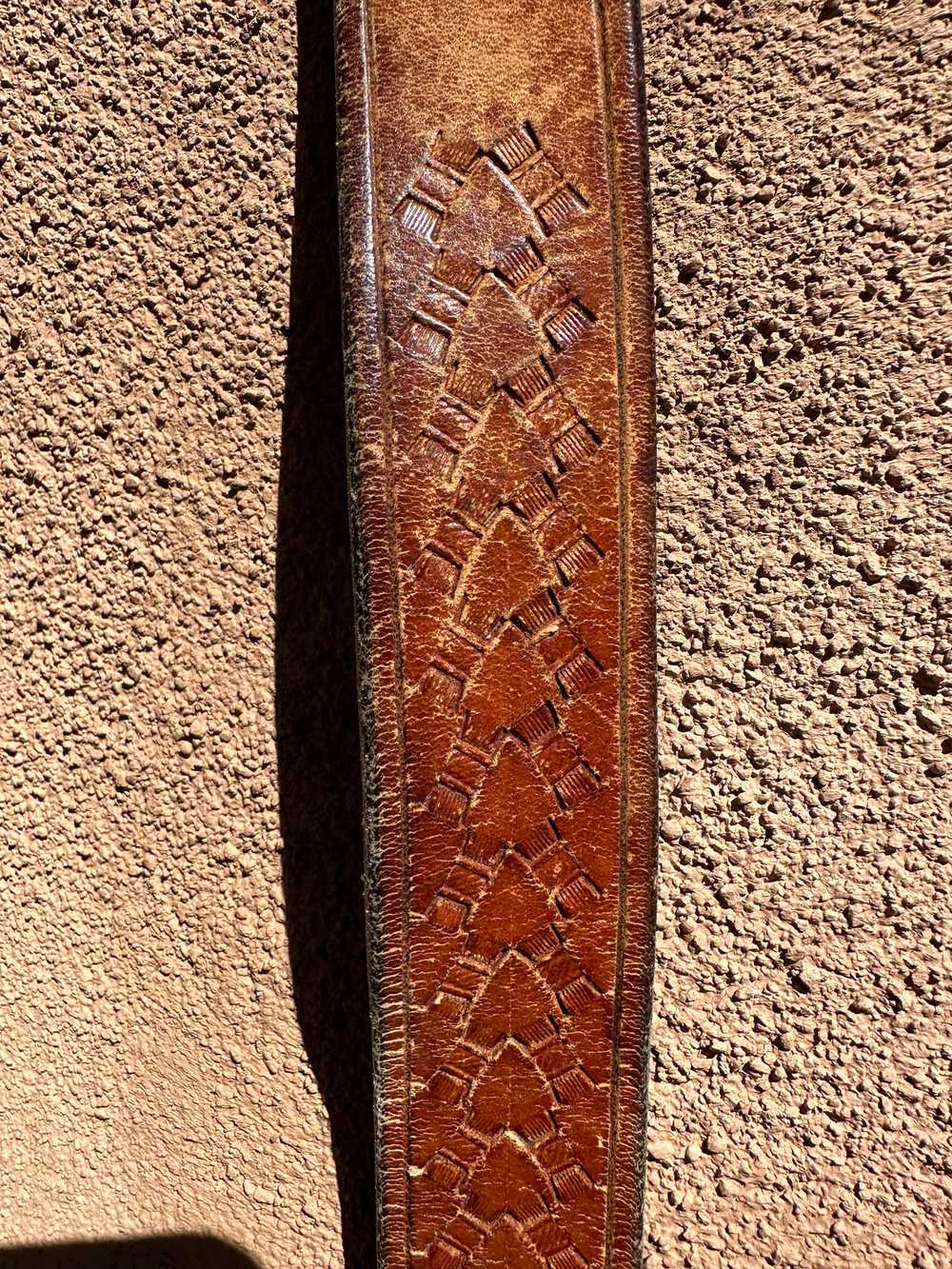 Jim Harrison (Navajo) Belt Buckle with Belt - image 3