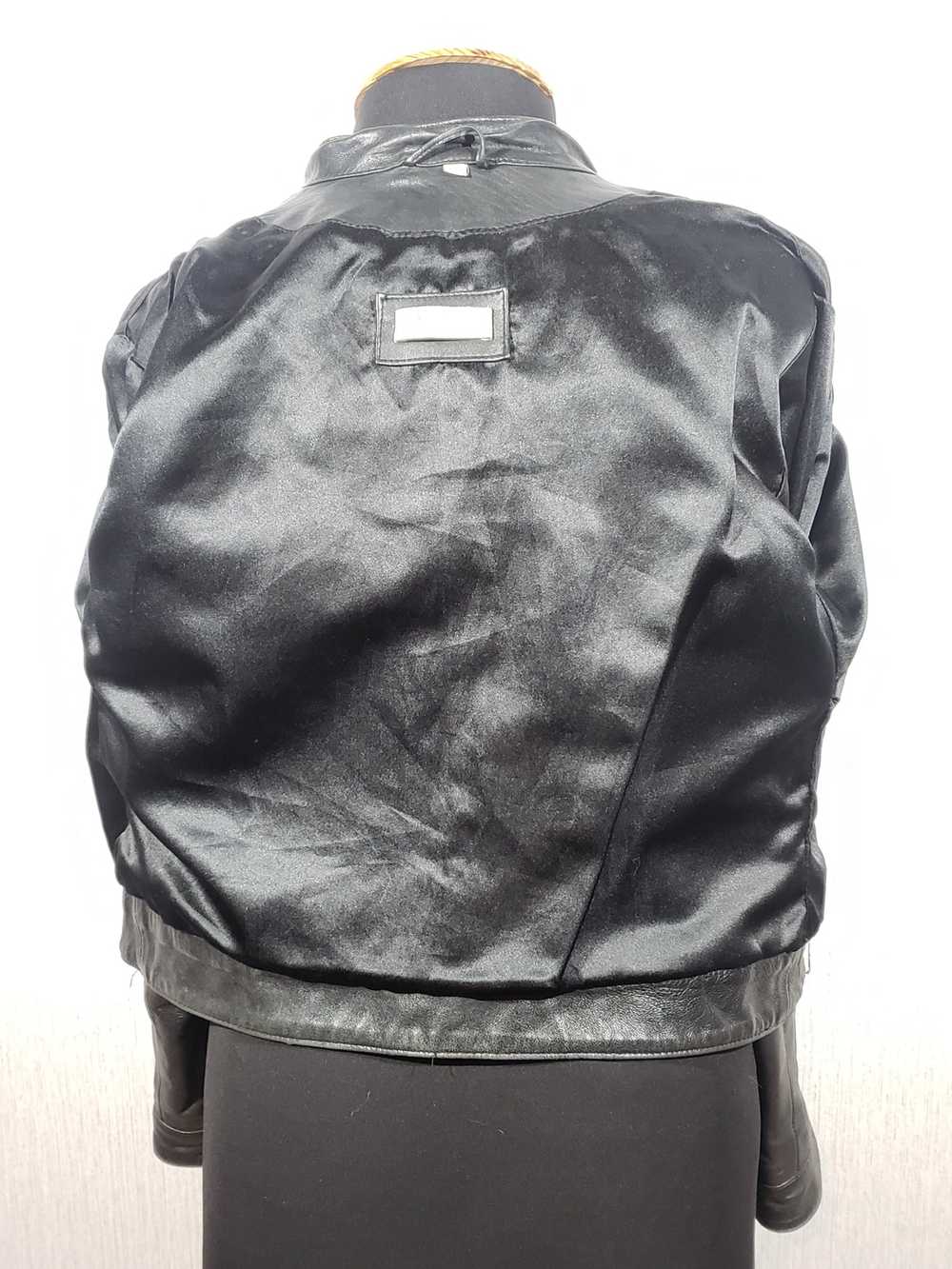 Designer × Leather Jacket Black women's sports ja… - image 5