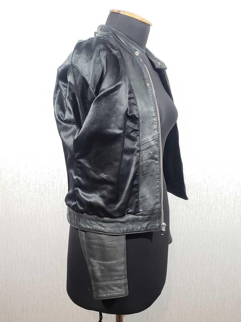Designer × Leather Jacket Black women's sports ja… - image 7