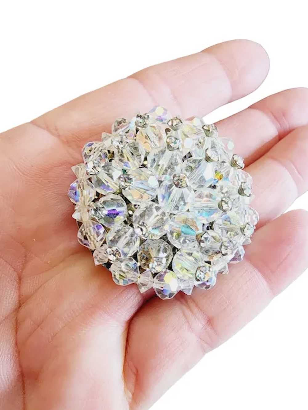 Vintage Crystal & Rhinestone Cluster Brooch [A172… - image 3