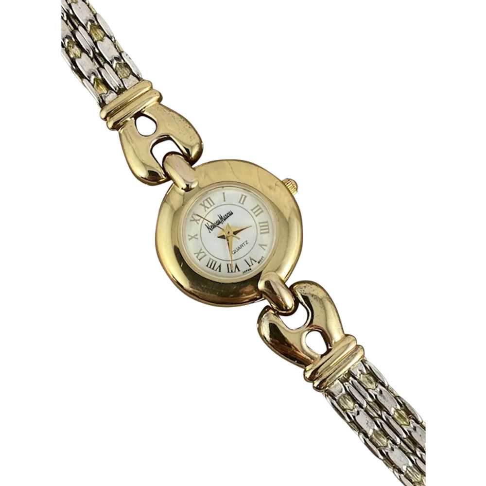 VINTAGE Neiman Marcus Watch  Silver & Gold-Tone Q… - image 1