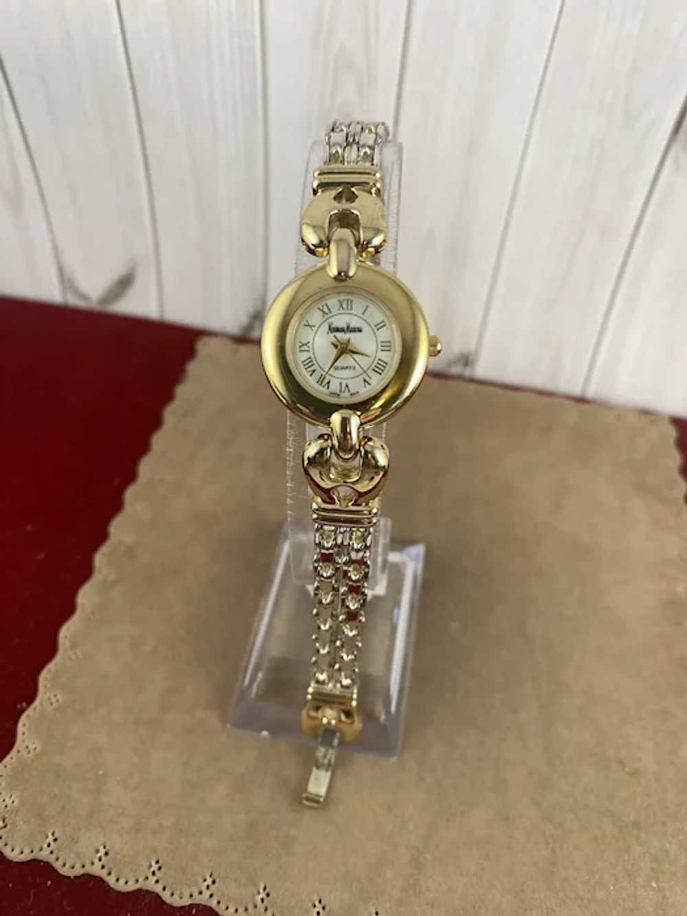 VINTAGE Neiman Marcus Watch  Silver & Gold-Tone Q… - image 8