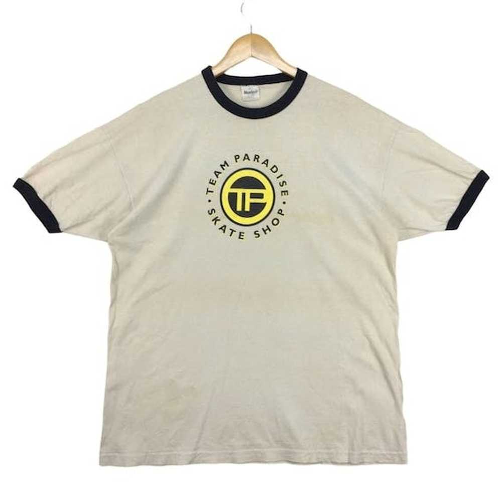 Vintage MURINA SKATEBOARDS Ringer Tee Shirt Team … - image 1