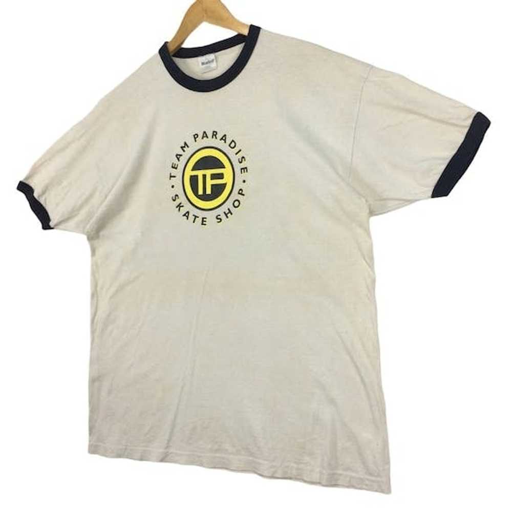 Vintage MURINA SKATEBOARDS Ringer Tee Shirt Team … - image 4