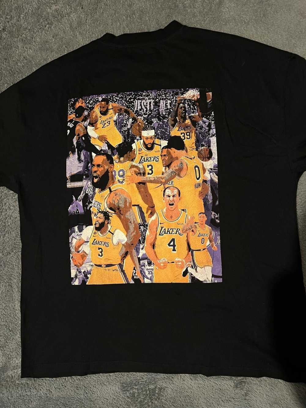 sergio calabasas Lakers 2020 Champions Oversized T Sized M