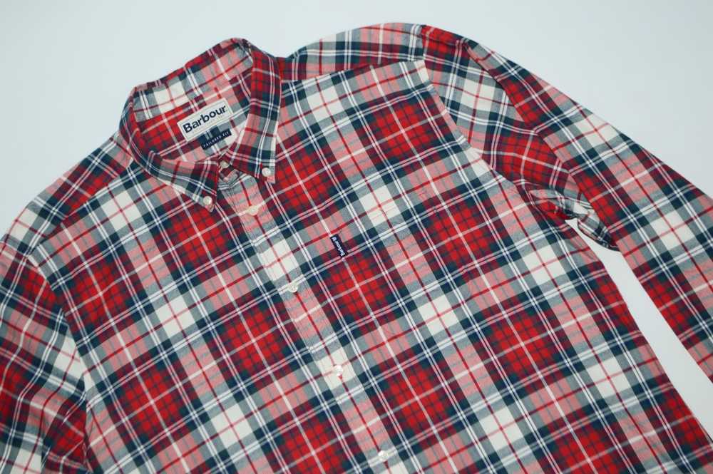Barbour × Streetwear Barbour Red Checked Cotton S… - image 2