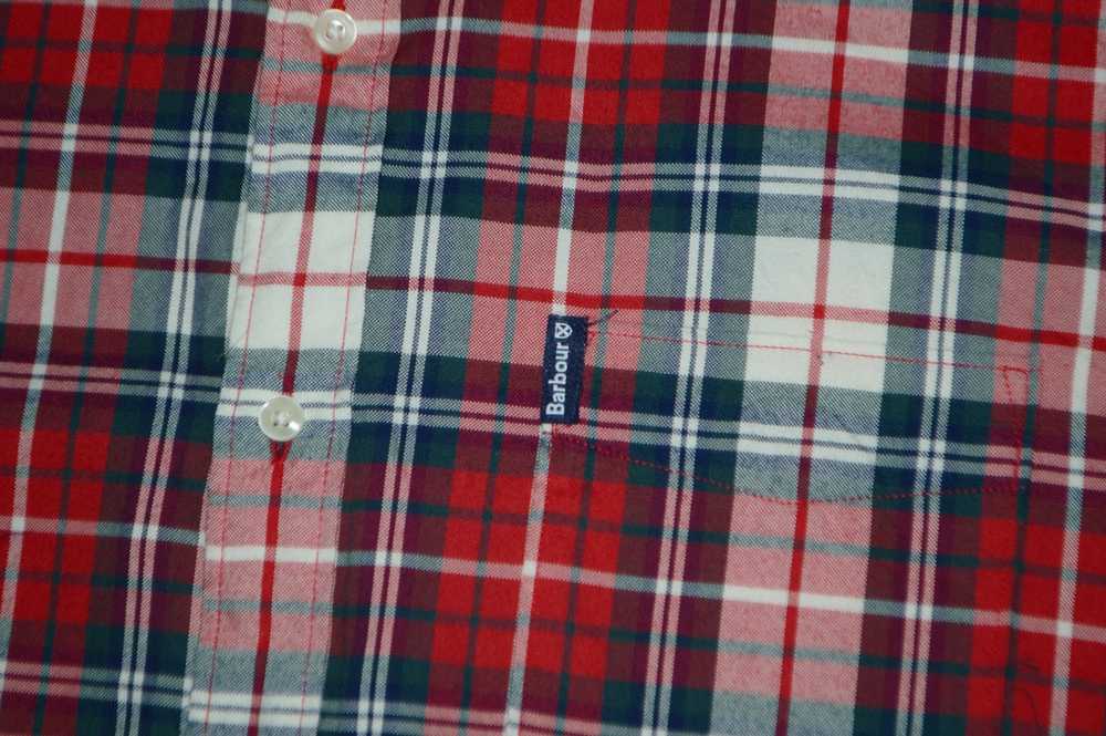 Barbour × Streetwear Barbour Red Checked Cotton S… - image 3