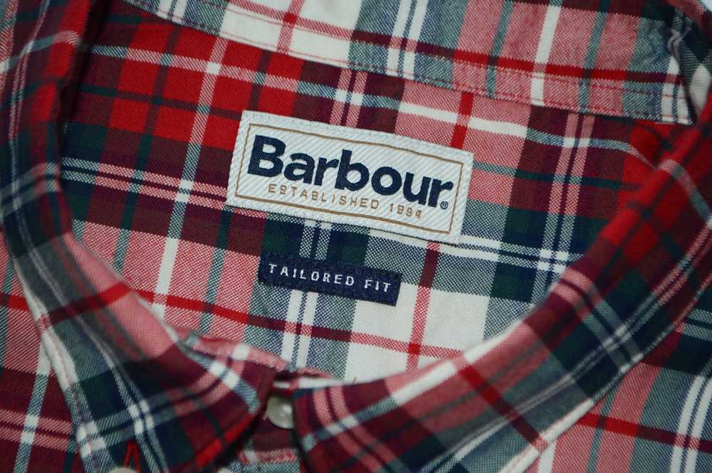 Barbour × Streetwear Barbour Red Checked Cotton S… - image 5