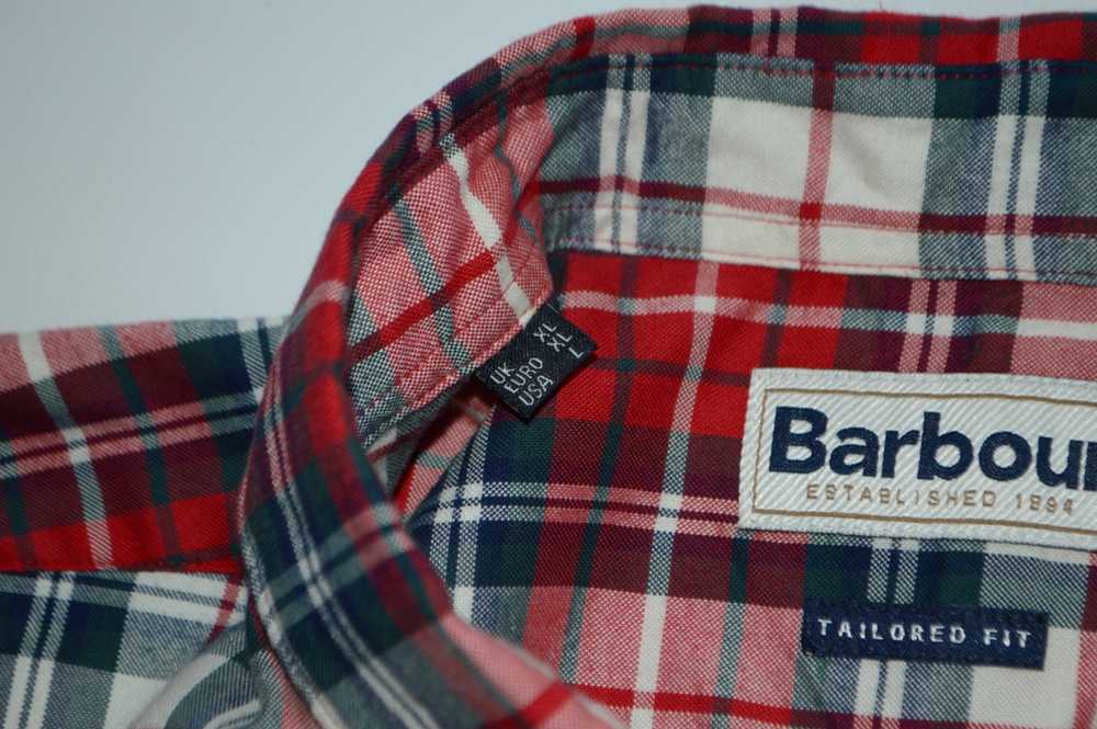 Barbour × Streetwear Barbour Red Checked Cotton S… - image 6