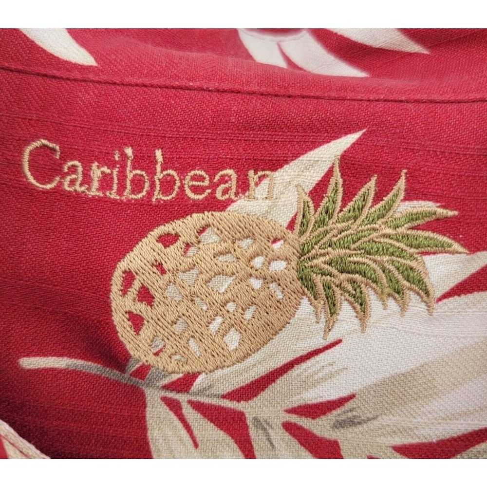 Caribbean Caribbean Pineapple Men's L Palm Silk B… - image 5