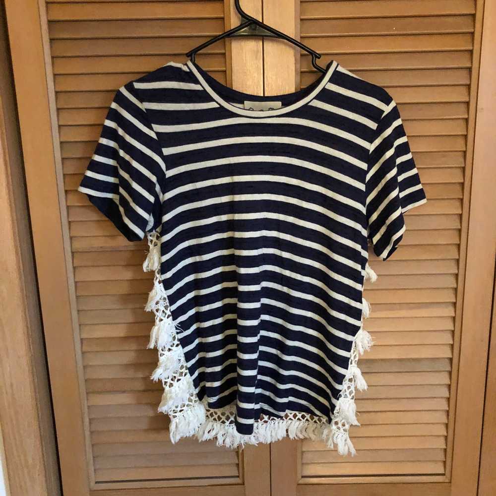 $100 Sea New York Embellished t-shirt XS Navy Blu… - image 2