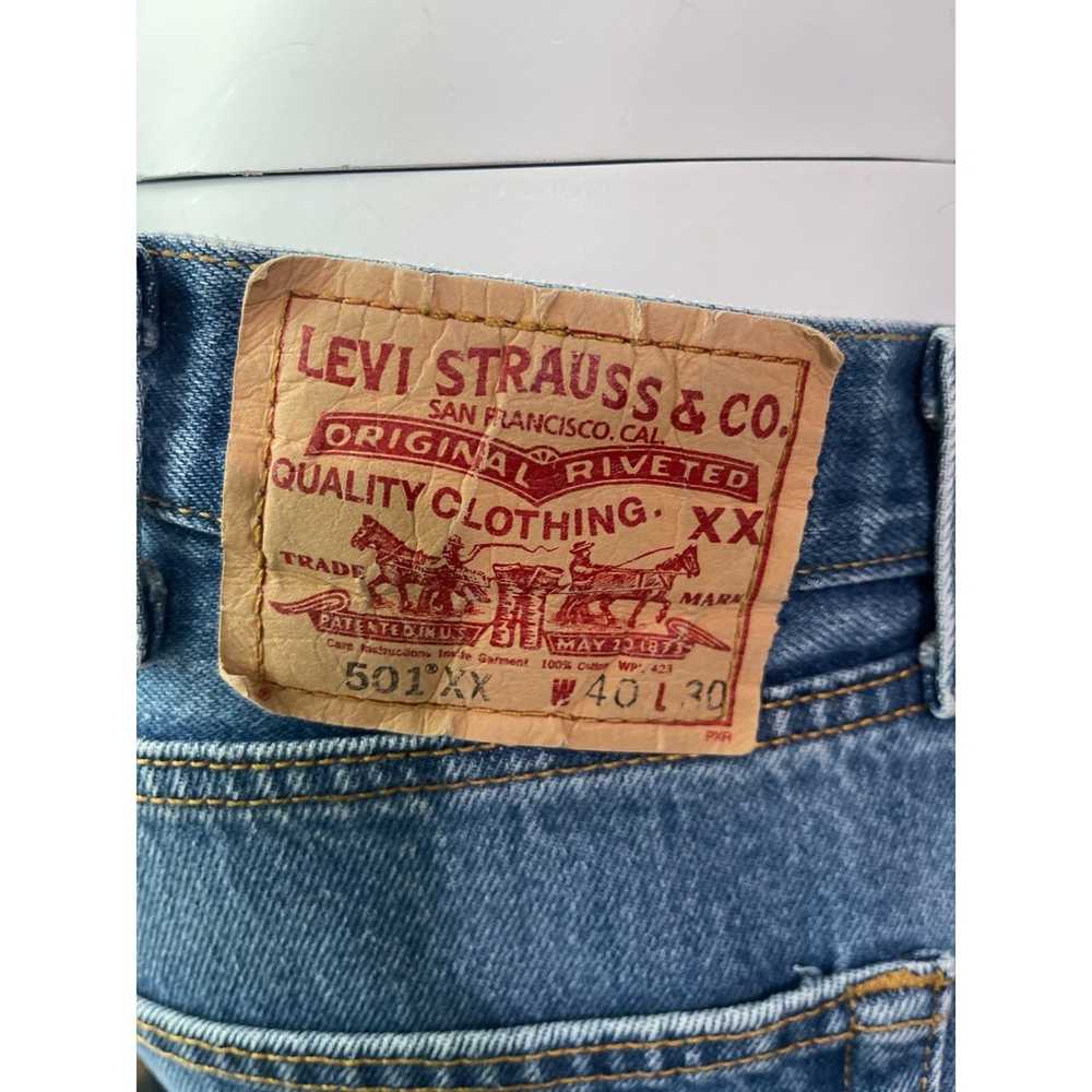 Levi's Levi Strauss & Co Light Wash Jeans 501 XX … - image 7