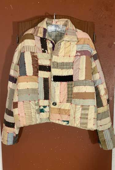 Custom Antique Embroidered Handmade Quilt Jacket