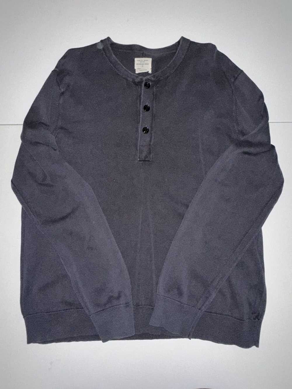 Rag & Bone Rag n’ Bone navy classic Henley - image 1