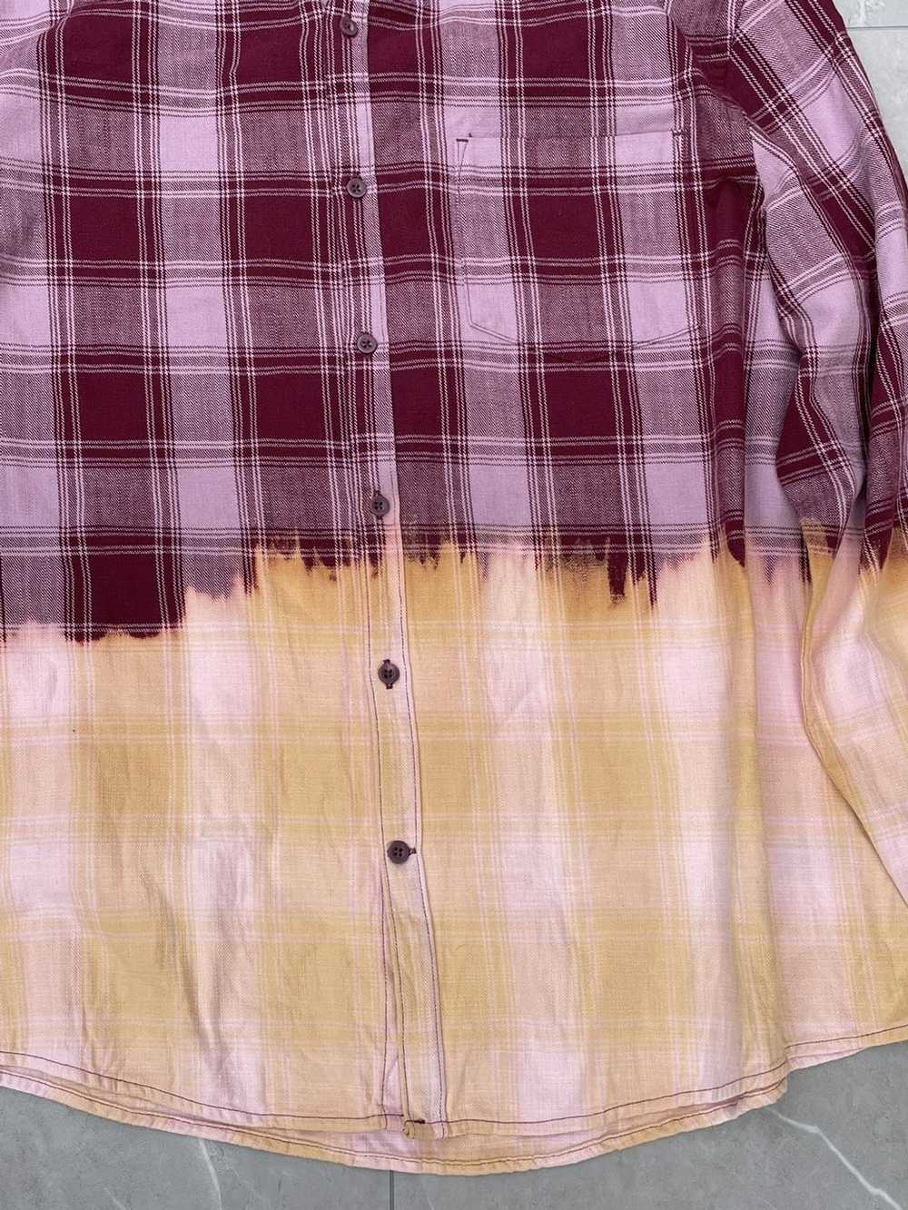 Streetwear × Vintage Two Tone Flannel Shirt - image 3