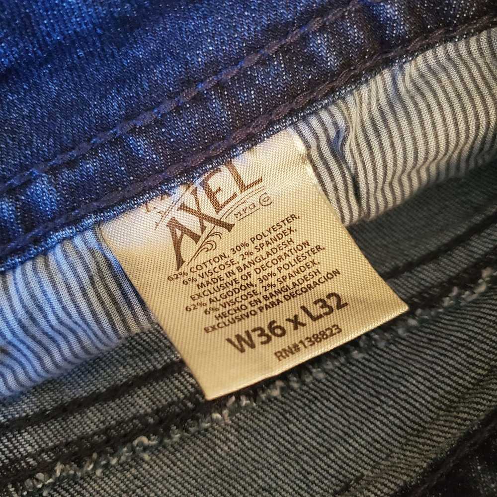 Jean TK Axel Blue Jeans Pants Denim Mens 36x32 Sl… - image 4
