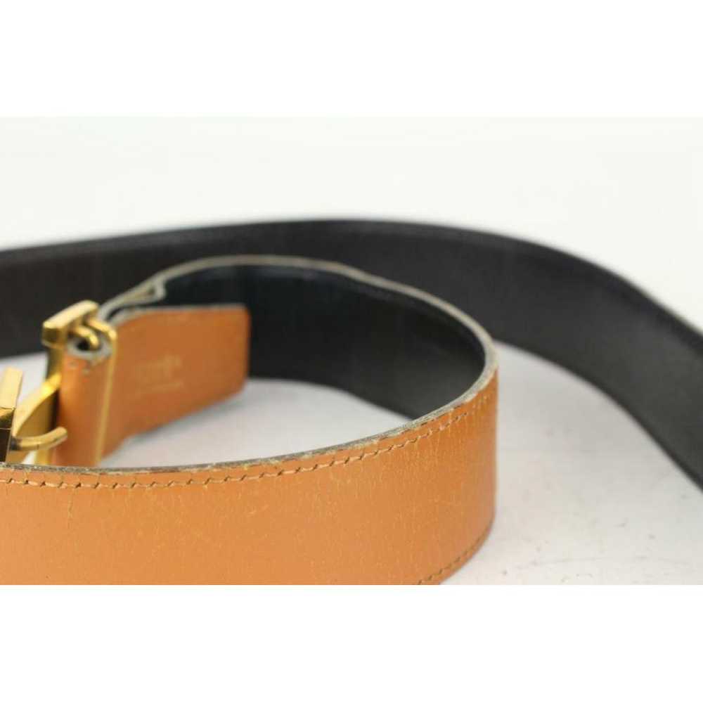 Hermès H leather belt - image 10