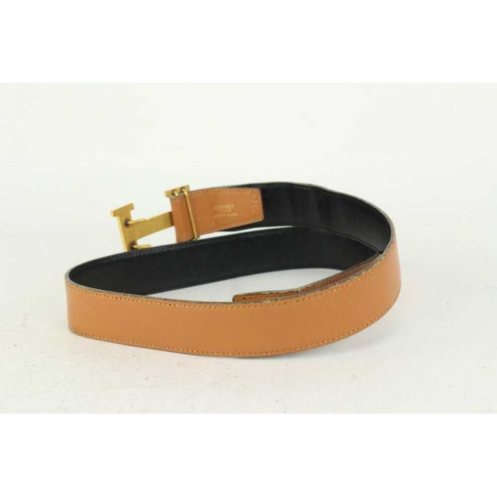 Hermès H leather belt - image 2