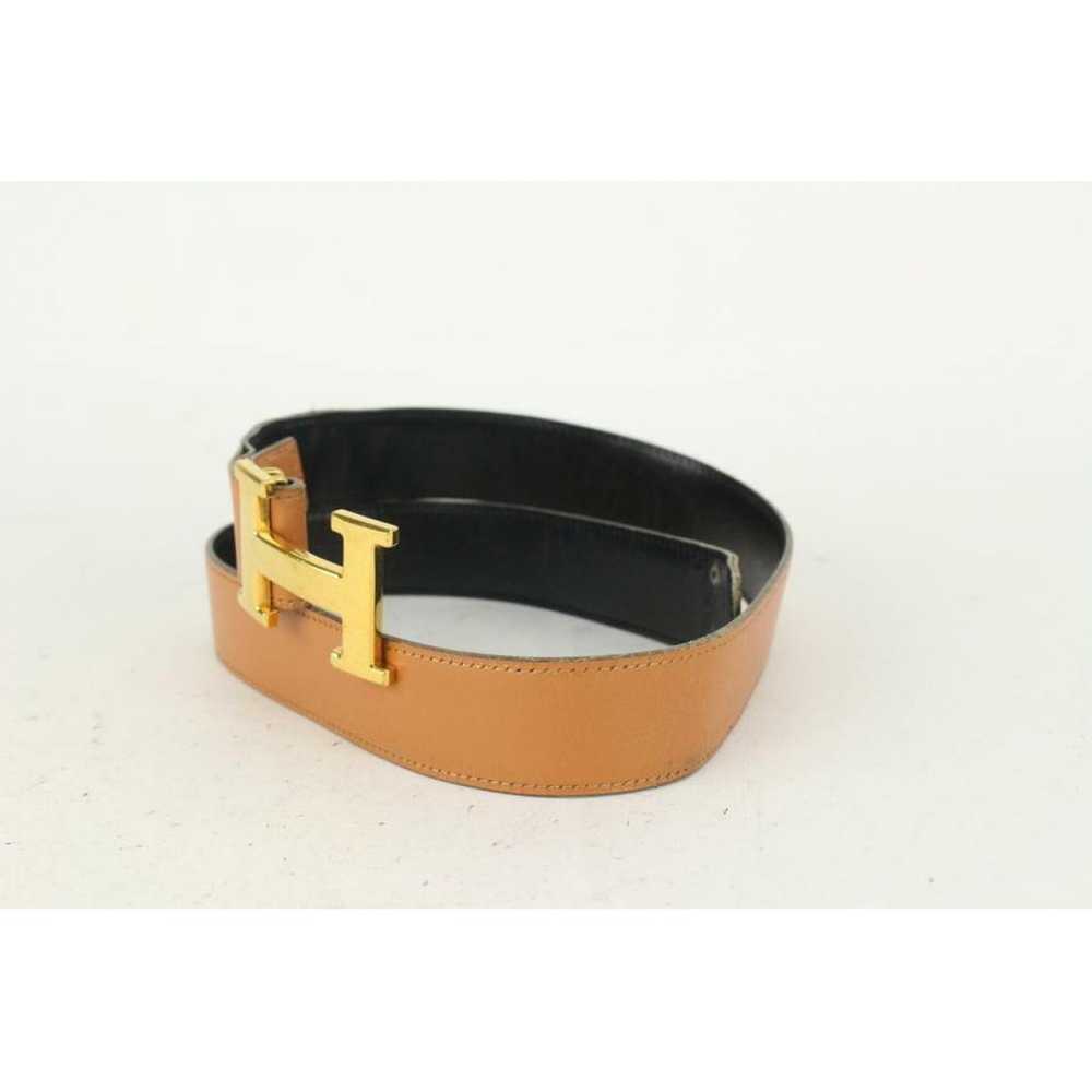 Hermès H leather belt - image 4
