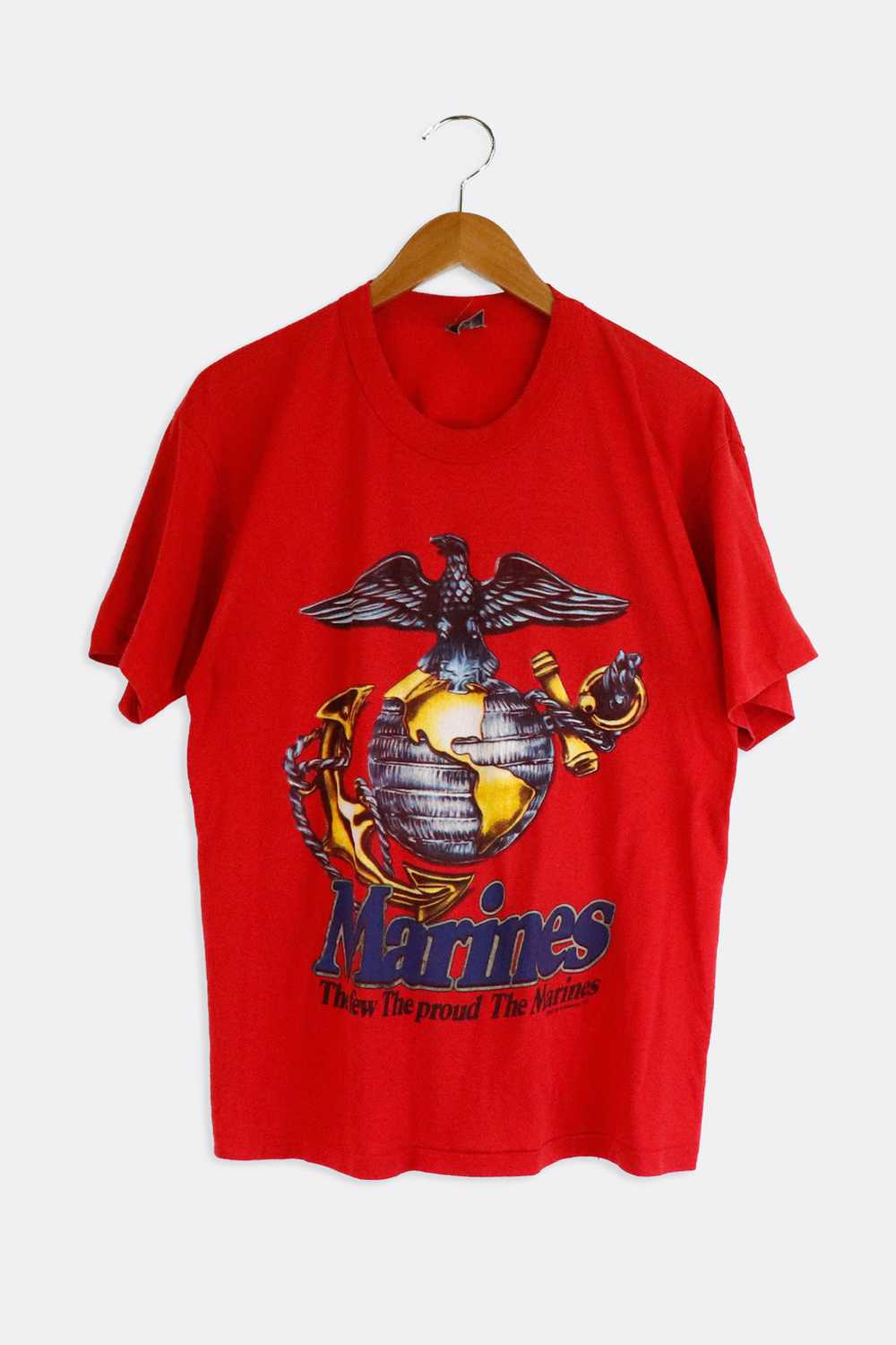 Vintage 1993 The Few Proud Marines T Shirt Sz L - image 1