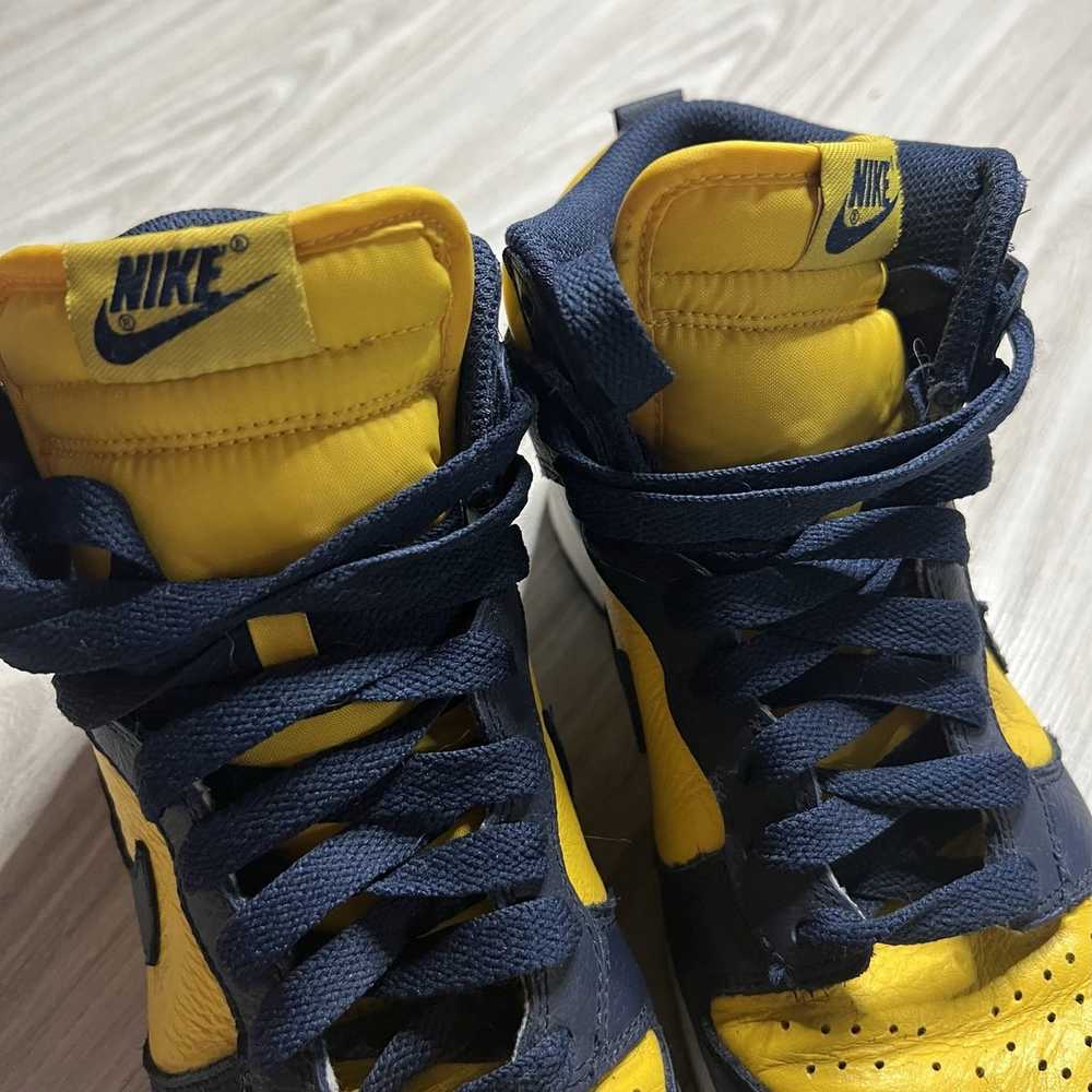 Nike × Vintage RARE Nike Vintage Dunk High Michig… - image 9