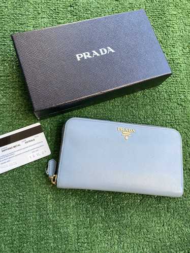 Prada 2013 Saffiano metal astrale zippy wallet