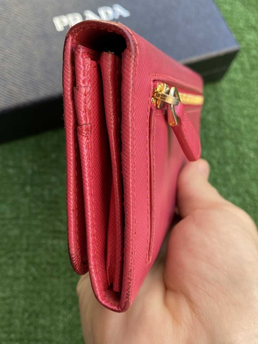 Prada Saffiano metal long wallet - image 10