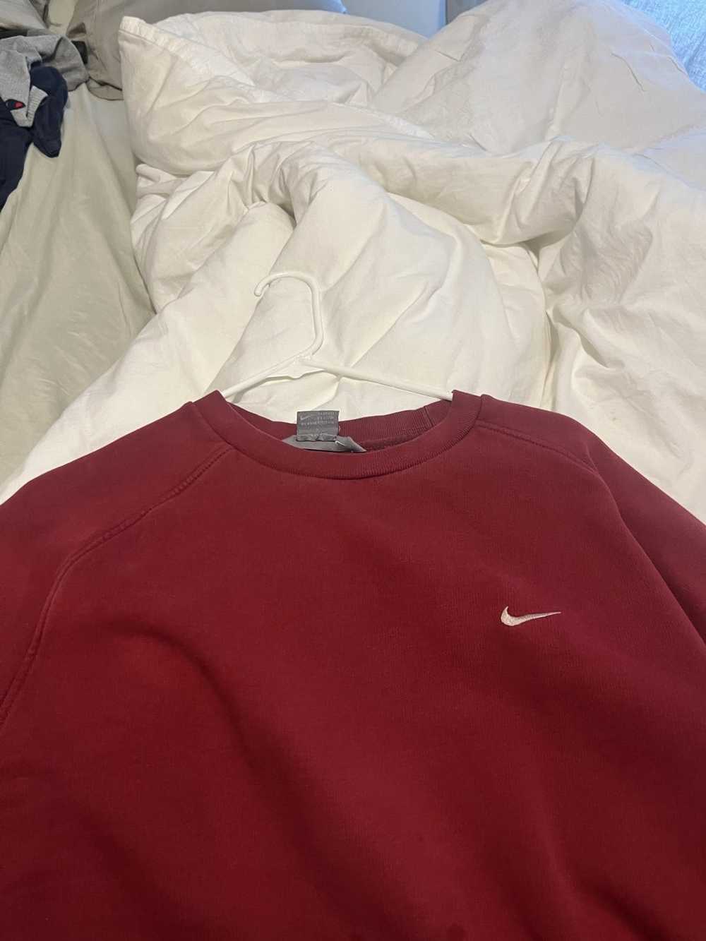 Nike × Vintage Vintage Nike Maroon Sweatshirt - image 1