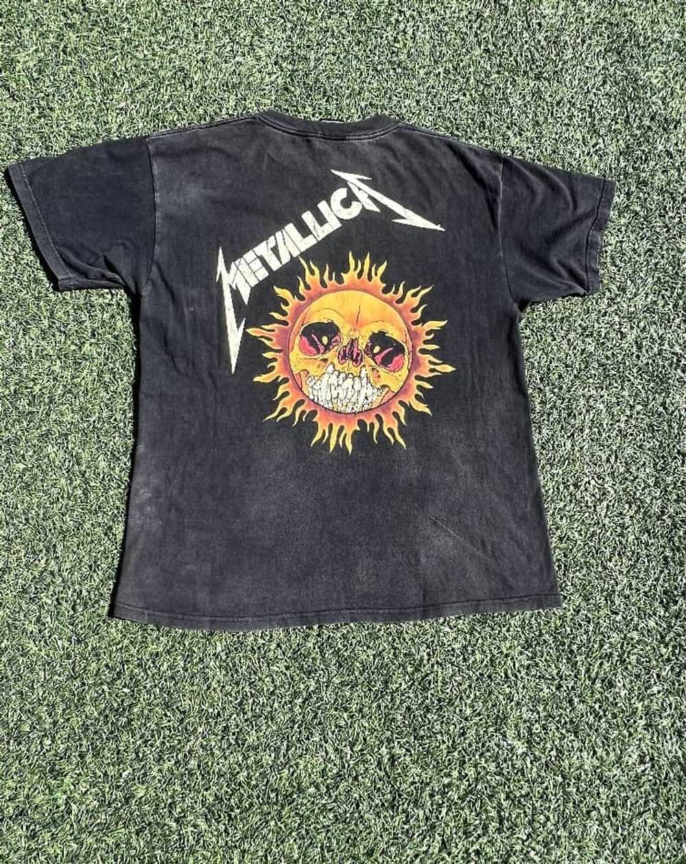 Metallica San Francisco SF Giants T Shirt Mens Large Crew Neck Black Gildan  Tag