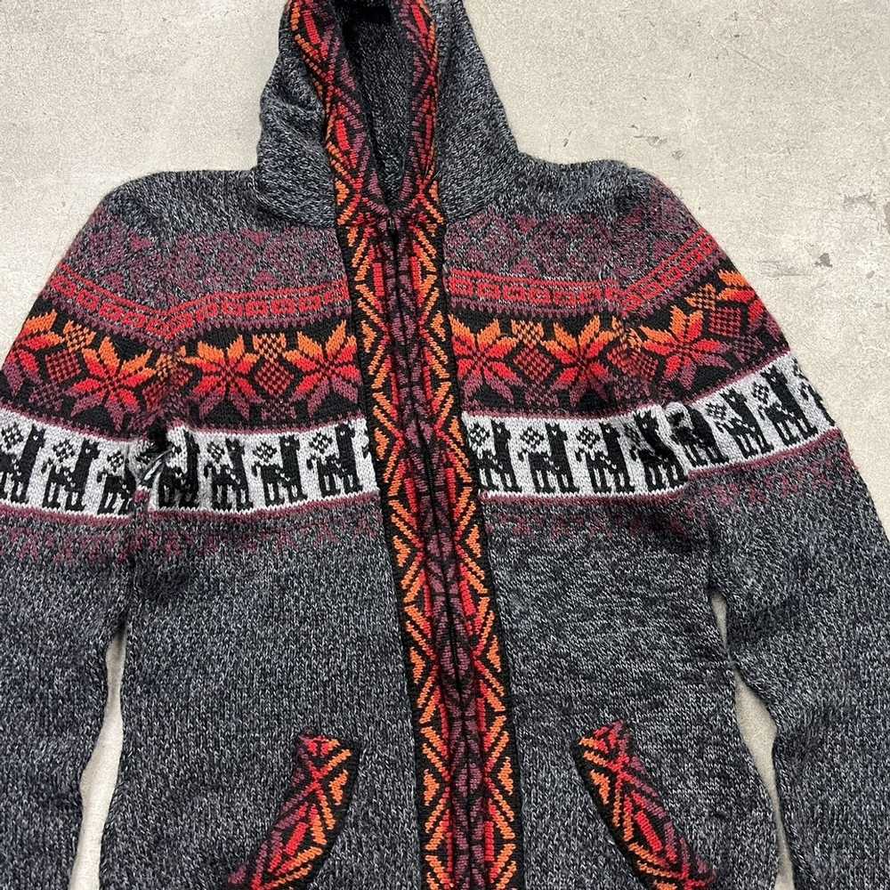Streetwear × Vintage Vintage alpaca pattern knit … - image 3