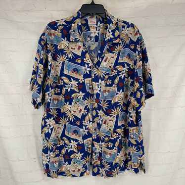 Disney Disney aloha hawaiian button down shirt M - image 1