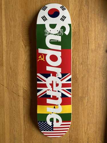 Supreme flag hot sale skateboard