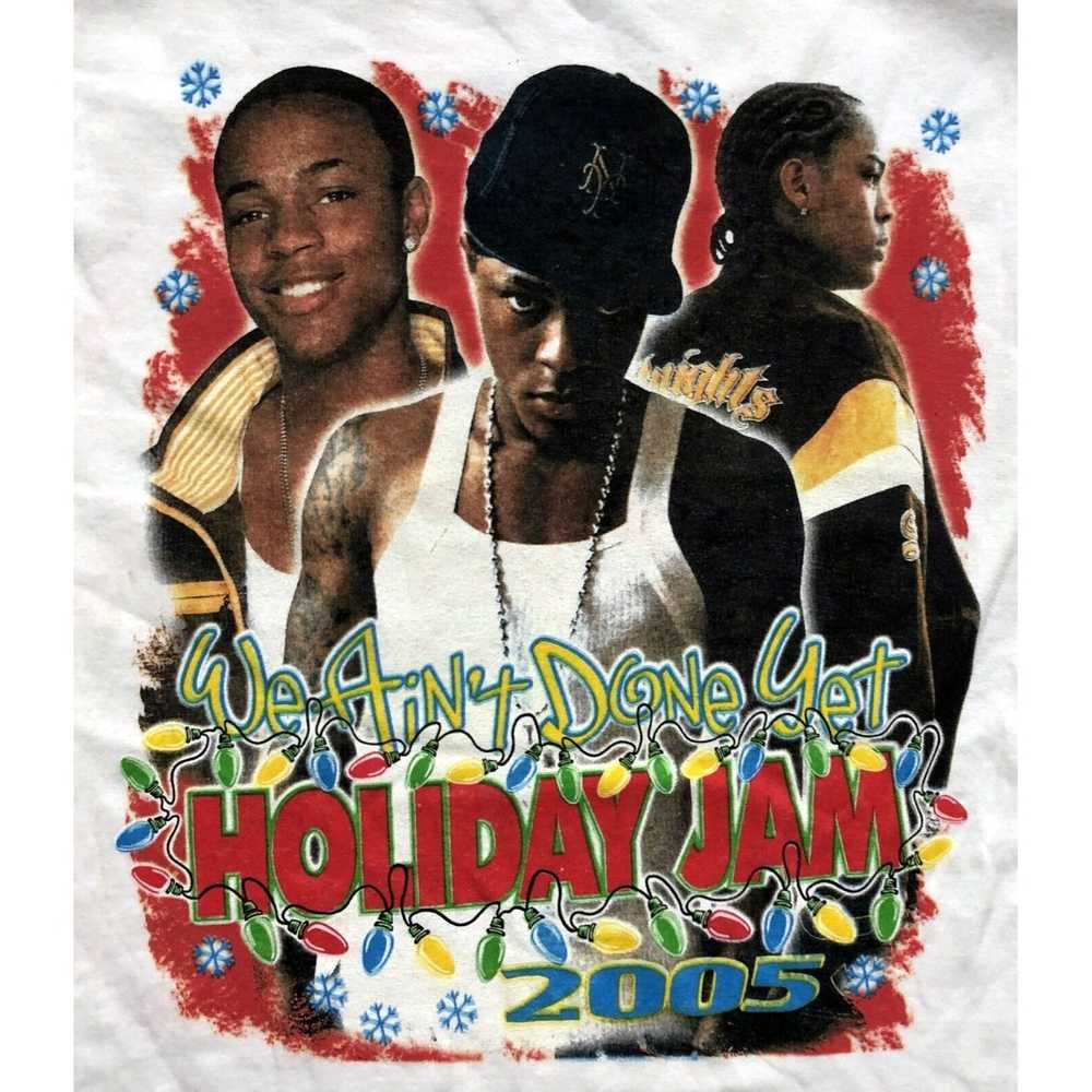 Gildan We Ain't Done Yet Holiday Jam 2005 White B… - image 4