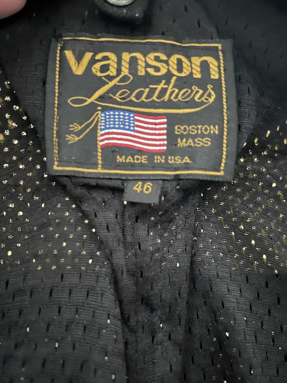 Vanson Leathers Vanson Leather Motorcycle Jacket … - image 8