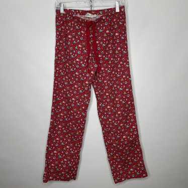 Flannel Sleep lounge womens plaid pink Pajama pants XS small