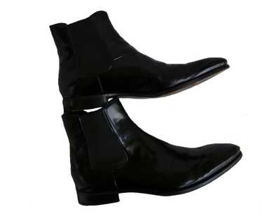 Prada Prada Patent Leather Chelsea Boots - image 1