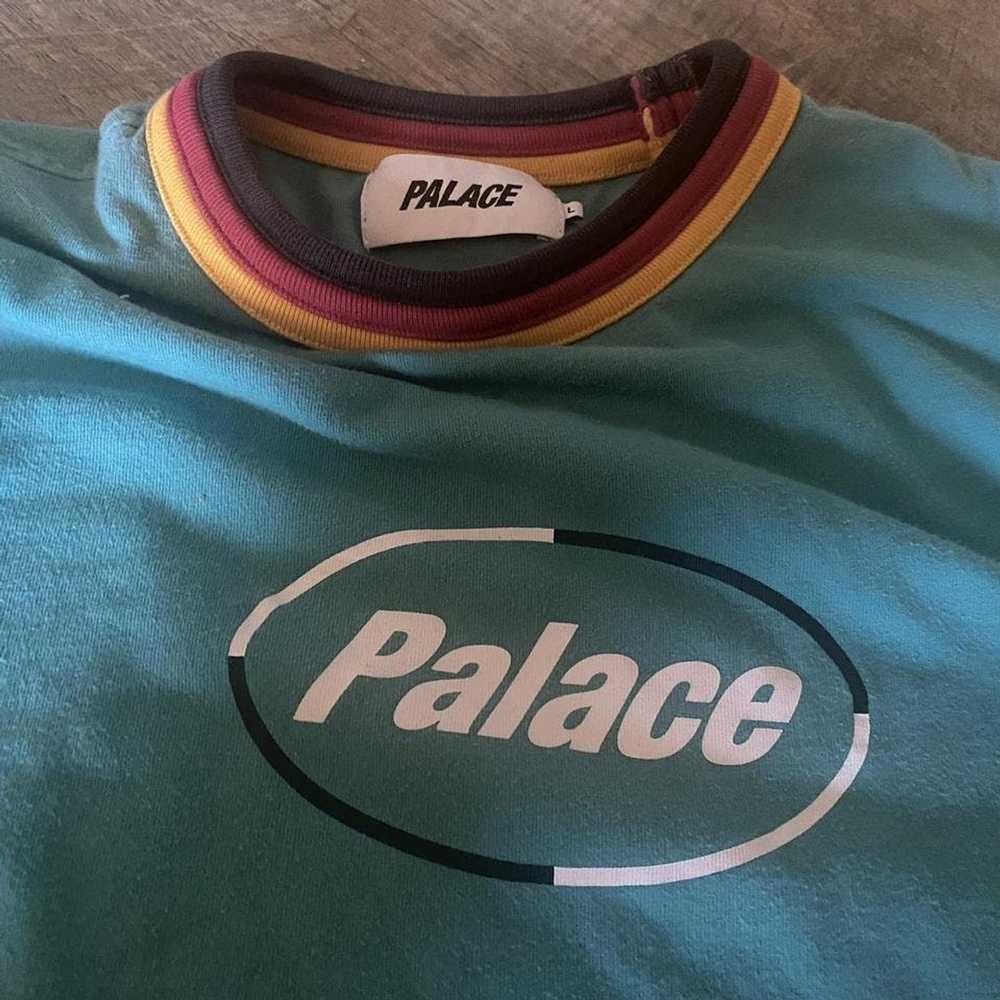 Palace Palace Tripper Rib Teal Tee - image 2