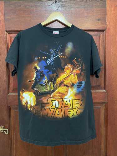 Star Wars Rock Band Luke Skywalker Vader Retro Vintage Concert Large  T-Shirt NWT