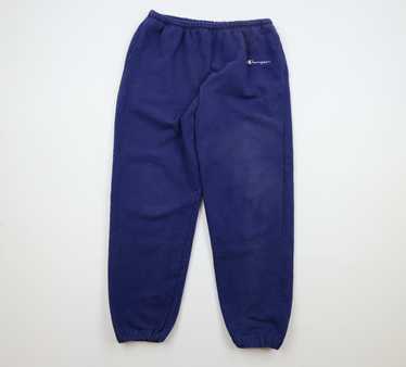 Champion Reverse Weave Sweatpants Mens L Navy Blue Baggy Fit Cotton Joggers  