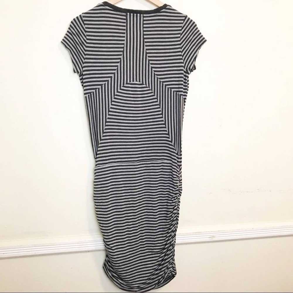 Other Athleta Ruched Striped Dress size S Gray At… - image 5