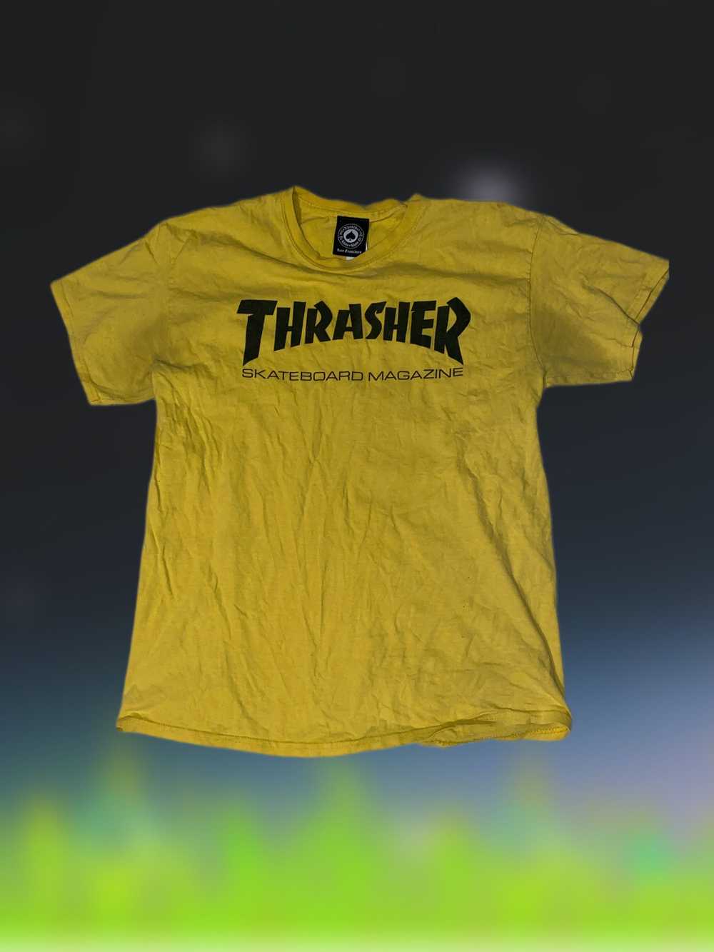 Streetwear × Thrasher YELLOW THRASHER SKATEBOARD … - image 1