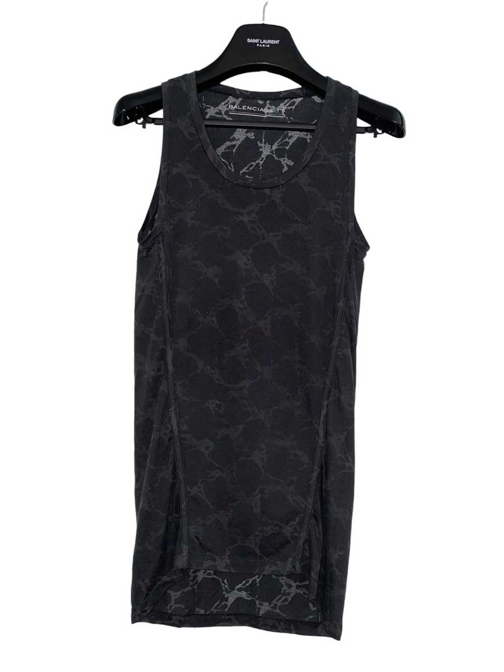 Balenciaga Balenciaga Semi Sheer Patterned Tank T… - image 1